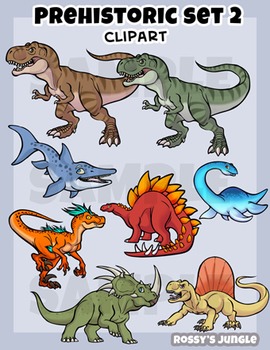 Preview of Dinosaur clip art set 3