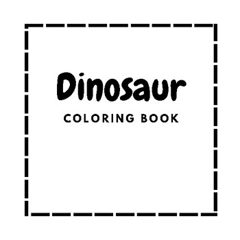 Preview of Dinosaur coloring book