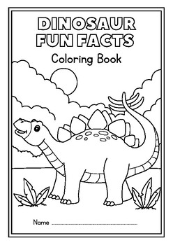 Preview of Dinosaur coloring book