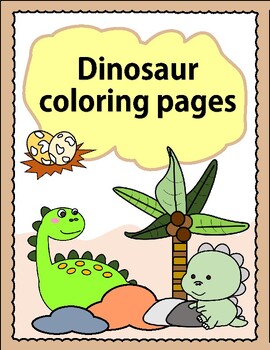 Preview of Dinosaur coloring pages