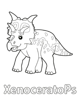 Dinosaur Coloring pages. 14 Unique and large Coloring Pages. by Simon and Co