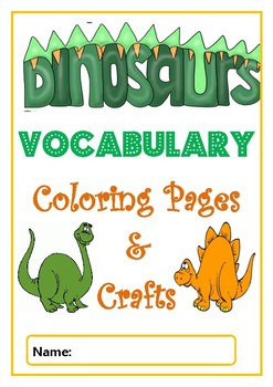 Preview of Dinosaur coloring pages and crafts