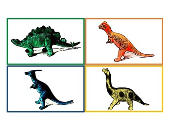 Preview of Dinosaur information flash cards