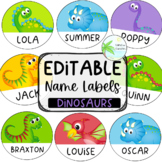 Dinosaur name labels | Editable