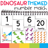 Dinosaur number to quantity matching cards