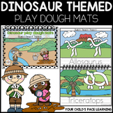 Dinosaur play dough mats