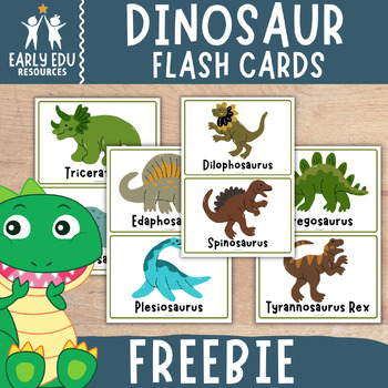 Preview of Dinosaur themed flash cards