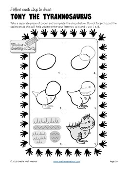 Preview of Early Years Cursive Handwriting sheets for 5 - 7 years: Success with Dinosaurs