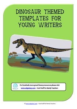 Preview of FREE Dinosaur themed Writing Graphic Organizers | Prompts | Creative Writing