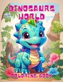 Dinosaur world coloring book