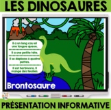 Les Dinosaures - en Français - French Dinosaur Presentation