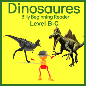 Preview of Dinosaures French Dinosaurs Guided Reading Level B l C Book and Writing Prompt