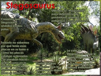 Los Dinosaurios: Los Estegosaurios - Los Dinosaurios con Placas | TPT