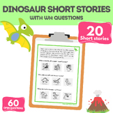Dinosaurs 20 Short Stories with WH Questions Speech Therap