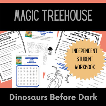Preview of Dinosaurs Before Dark (Book 1) Comprehension and Activity Workbook