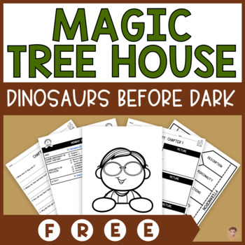 Preview of FREE Dinosaurs Before Dark | Magic Tree House #1 | Lesson Plan, Activities