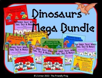 Preview of Dinosaurs Classroom Decor Mega Bundle