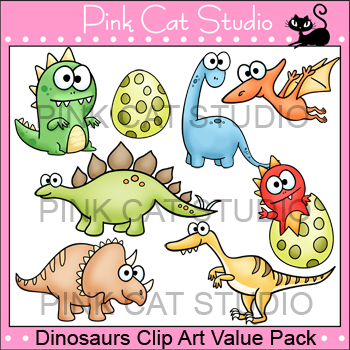Preview of Dinosaurs Clip Art Value Pack
