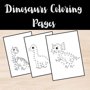 Dinosaurs Coloring Pages by Muqadas Digital Designers | TPT