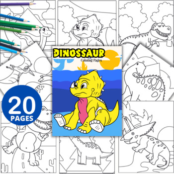 Preview of Dinosaurs Coloring Pages | Jurassic Dinosaurs, Coloring Sheets