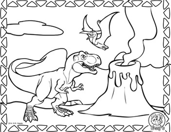 Preview of Dinosaurs Coloring page - Tyrannosaurus Rex