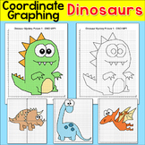 Dinosaurs Coordinate Graphing Pictures - Plotting Ordered 
