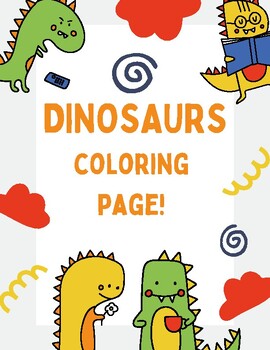 Preview of Dinosaurs: Create and Color Adventure - A Palette-Perfect Experience on T