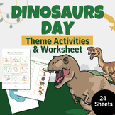 Dinosaurs Day- Learn about Dinosaurs - Printable Worksheet
