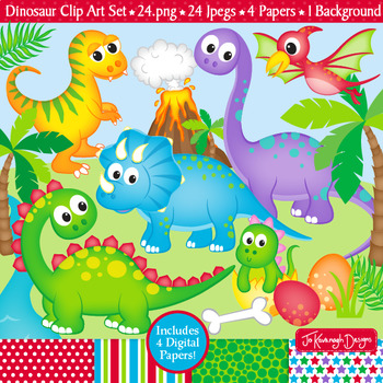 Preview of Dinosaur Clipart  / Dinosaurs Theme Clip Art (C6)