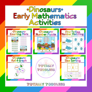 Dinosaurs | Early Mathematical Discovery Activity Pack by Totally Toddlers