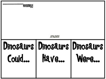 Preview of Dinosaurs Foldable