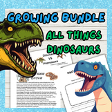 Dinosaurs GOWING BUNDLE - worksheets printables, paleontology