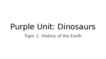 Preview of Dinosaurs: History of the Earth