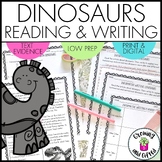 Dinosaurs Informative Writing and Reading Comprehension wi