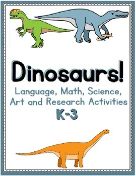 Preview of Dinosaurs - Worksheets, Assignments and Materials for Primary Grades