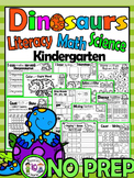 Dinosaurs Worksheets-Literacy, Math and Science dinosaur w