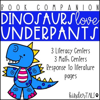Preview of Dinosaurs Love Underpants Centers and Writing Prompts