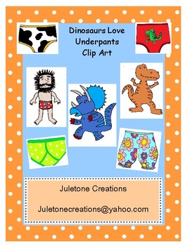 Preview of Dinosaurs Love Underpants Clip Art Packet