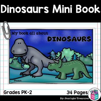 Preview of Dinosaurs Mini Book for Early Readers