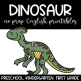 Dinosaurs No Prep Printables English Language Arts