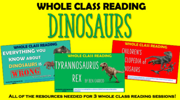 Preview of Dinosaurs Non-Fiction - Whole Class Reading Session!