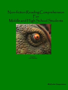 Preview of ELA Non-fiction Bell Ringers for Middle School and High School: Dinosaurs