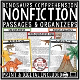 Dinosaur Activities Nonfiction Reading Comprehension Passa