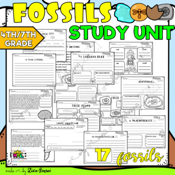 Dinosaurs Paleontology Fossils Extinction Theory Worksheets BUNDLE