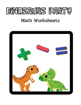 Preview of Dinosaurs Party math activity