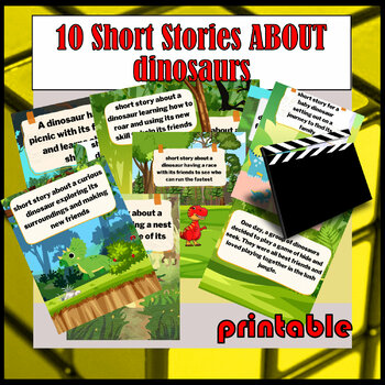 Dinosaurs Printable Short Stories Easy-To-Read Mini-Books Bundle