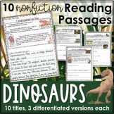 Dinosaur Reading Comprehension Passages