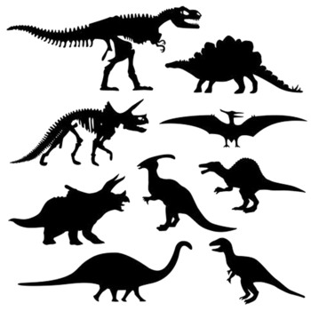 Preview of Dinosaurs!  SVG cut file for cricut, silhouette or other vinyl cutter!