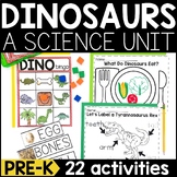 Dinosaurs Science Unit for Pre K | Dinosaur Activities | D