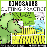 Dinosaurs Cutting Practice - Scissor Skills Worksheets